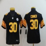Youth Nike Steelers #30 James Conner Black Color Rush Limited Jersey-BD