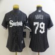Women Nike Chicago White Sox #79 Jose Abreu black majestic baseball jersey