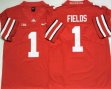 Ohio State Buckeyes #1 Justin Fields red Nike limited ncaa Jersey