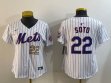 Women Nike New York Mets #22 Juan Soto white majestic mlb jerseys-BD 02