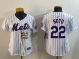 Women Nike New York Mets #22 Juan Soto white majestic mlb jerseys-BD 02