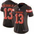 Women Cleveland Browns Odell Beckham Jr #13 Brown Nike Color Rush Limited Jersey