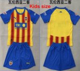 2025-2026 Valencia CF blue kid soccer jerseys second away