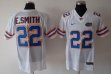 NCAA #22 E.SMITH White Jerseys