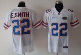 NCAA #22 E.SMITH White Jerseys