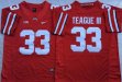 Nike Ohio State Buckeyes #33 Teague III Red College Football Jersey