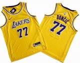 Los Angeles Lakers 77 Luka Doncic Nike Gold Swingman Jersey-S8