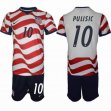 2026 World Cup United States team #10 PULIDIC white red black soccer jerseys home 2026 World Cup United States team #10 PULIDIC white red black soccer jerseys home