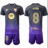 2026-2027 Barcelona club #8 PEDRI purple black soccer jerseys away