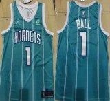 Youth New Orleans Hornets #1 LaMelo Ball blue nba Jersey-XD
