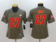 Women Nike Kansas City Chiefs #27 Kareem Hunt green USA flag Color Rush Limited Jersey