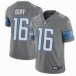 Youth Nike Detroit Lions #16 Jared Goff gray Color Rush Limited Jersey