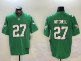 Nike Philadelphia Eagles #27 Quinyon Mitchell Green Vapor F.U.S.E. Limited Jersey