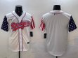 2025 Nike Dodgers white usa flag baseball jerseys Joint name