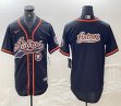 Nike Atlanta Braves blank black MLB Baseball jerseys Joint name-BD 07