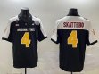Arizona State #4 Cam Skattebo Black white college football jerseys-BD