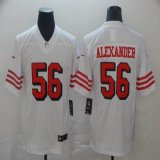 49ers #56 Kwon Alexander white nike Color Rush Limited Jerseys 01