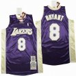 Los Angeless Lakers #8 Kobe Bryant purple throwback nab jesey-SG