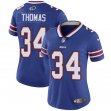 Women Nike Buffalo Bills #34 Thurman Thomas blue Color Rush Limited Jersey