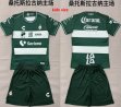 2026-2027 Santos Laguna club green white kids soccer jerseys home