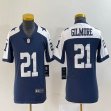Youth Dallas Cowboys #21 Gilmore blue white Nike Color Rush Limited Jersey