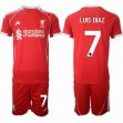 2025-2026 Liverpool club #7 LUIS DIAZ red soccer jerseys home 2025-2026 Liverpool club #7 LUIS DIAZ red soccer jerseys home