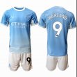 2027-2027 Manchester City Club #9 HAALAND skyblue white soccer jerseys home