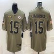 2022 Nike Kansas City Chiefs #15 Patrick Mahomes Salute to Service Retired Limited Jersey-BD