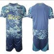 2024-2025 Ajax club blue green soccer jersey away-HQ 2024-2025 Ajax club blue green soccer jersey away-HQ