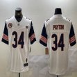 Chicago Bears #34 Walter Payton white blue throwback Nike Vapor F.U.S.E. Limited Jersey-BD 01