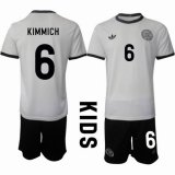 2025-2026 Germany Team #6 KIMMICH white kid soccer jersey home