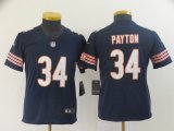Youth Nike Chicago Bears #34 Walter Payton dark blue Color Rush Limited Jerseys