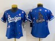 Youth 2025 Nike Los Angeles Dodgers blank blue fashion majestic baseball jerseys Sakura plate 04