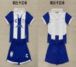 2025-2026 Pachuca club white blue kid soccer jerseys home