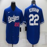 Nike Los Angeles Dodgers 22 Clayton Kershaw black majestic baseball jerseys