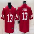 Nike San Francisco 49ers #13 Brock Purdy red Color Rush Limited Jersey