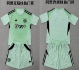 2025-2026 Ajax club green kid goalkeeper soccer jerseys