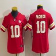 Women Nike Kansas City Chiefs #10 Isiah Pacheco red Color Rush Limited Jersey-BD