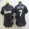 Women Nike Chicago White Sox #7 Tim Anderson black majestic baseball jersey