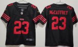 Youth Nike San Francisco 49ers #23 Christian McCaffrey black Nike Vapor F.U.S.E. Limited Jersey