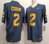 Michigan Wolverines #2 Blake Corum Navy college Jersey