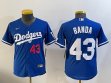 Youth Nike Los Angeles Dodgers #43 Anthony Banda blue majestic baseball jerseys