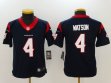 Kid Nike Men Houston Texans 4 Watson Navy Blue Color Rush Limited Jersey
