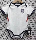 2026 England team white soccer baby clothes home 01