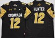 Colorado Buffaloes #12 Travis Hunter black college football jerseys-PNS 02