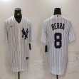 New York Yankees #8 Yogi Berra white baseball jerseys-BD New York Yankees #8 Yogi Berra white baseball jerseys-BD