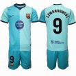 2026-2027 Barcelona club #9 LEWANDOWSKI skyblue soccer jerseys second away