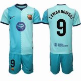 2026-2027 Barcelona club #9 LEWANDOWSKI skyblue soccer jerseys second away