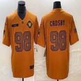 Las Vegas Raiders 98# Maxx Crosby 2023 Brown Salute To Service Limited Jerseys