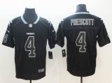 Nike Cowboys #4 Dak Prescott Lights Out black Color Rush Limited Jerseys-BD